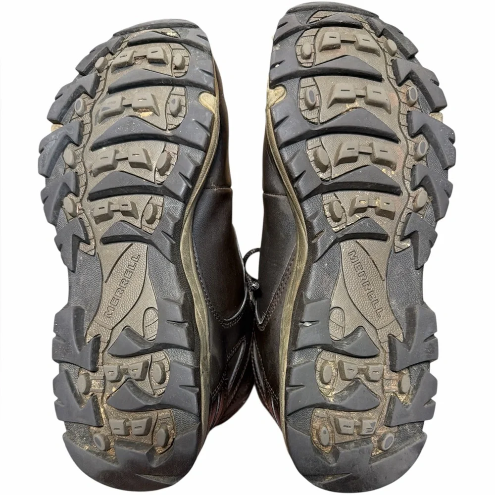 Merrell Vego Mid J311539C Waterproof Hiking Athletic Ankle Boots Brown Mens 9‎